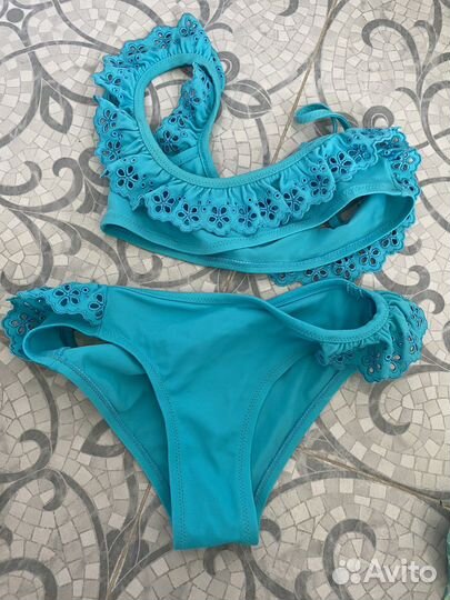 Купальники 128 + халат