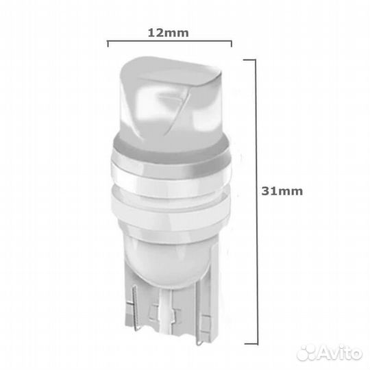 Светодиодные керамические лампы T10 W5W