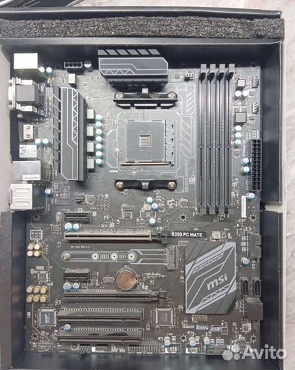 Материнская плата am4 b350 pc mate