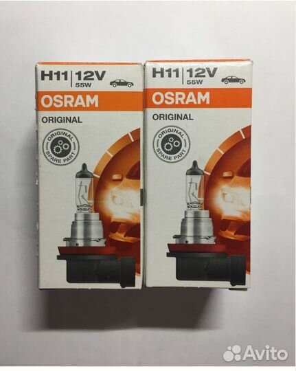 Галогенные лампы Osram H11 12V 55W 2 шт