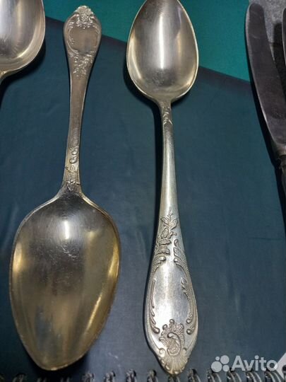 Мельхиоровые ложки,вилки, ножи