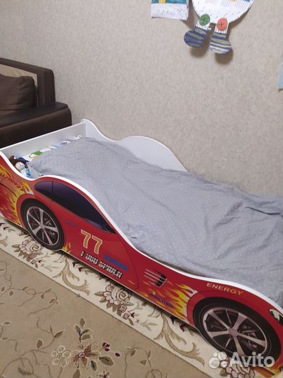 Детская кровать от 3 лет с бортиками