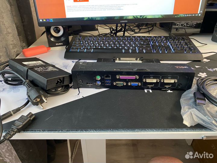 Dell E-Port Plus K09A порт-репликатор/док-станция