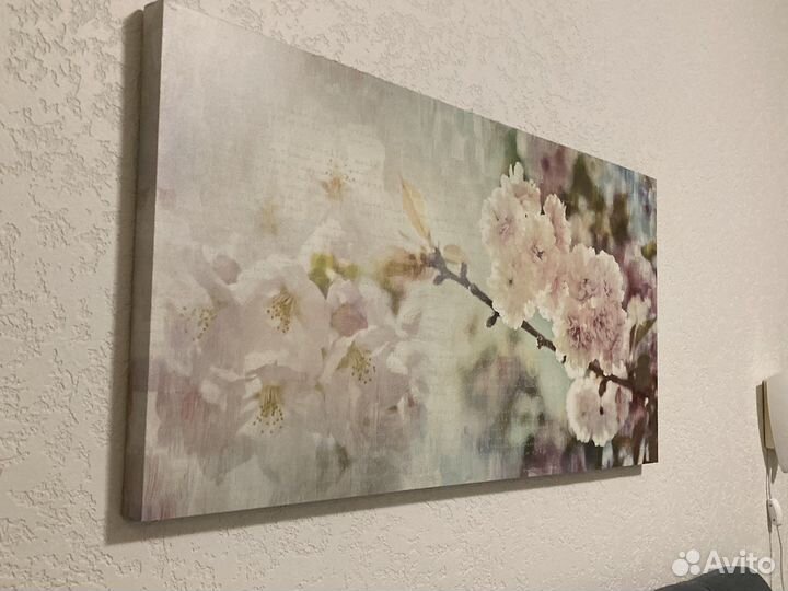 Картина на холсте Сакура 100*49 см