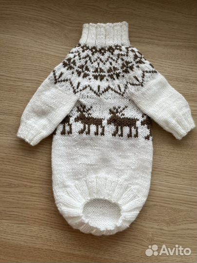 Одежда для собак кофта вязаная