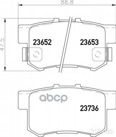 Колодки тормозные дисковые зад (PF8255) NP8