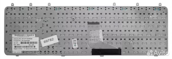 Клавиатура HP Pavilion dv7-1140eo серебристая, OEM