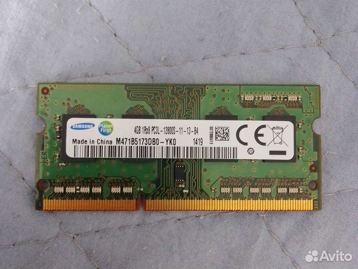 Оперативная память ddr3 для ноутбука 4gb