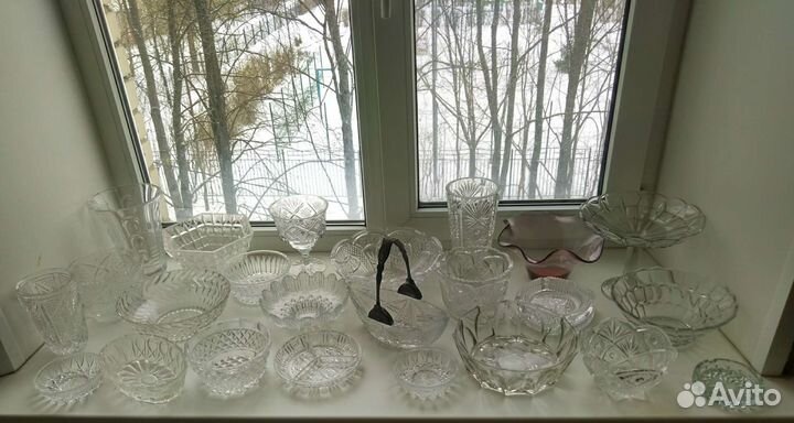 Посуда вазы хрусталь стекло