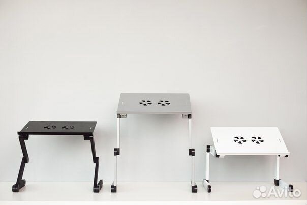 Алюминиевый столик с охлаждением для ноутбука