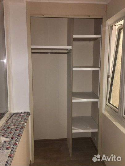 Шкаф с рольставнями на балкон на заказ с гарантией