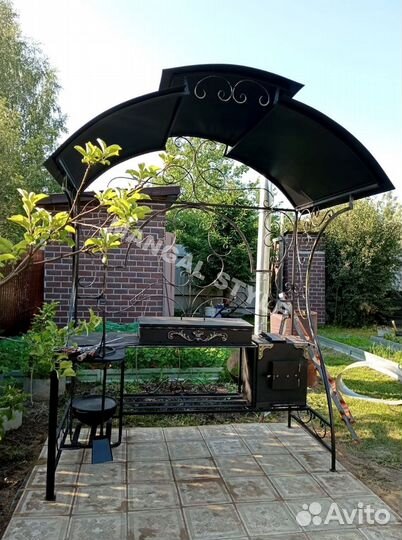 Мангал в стиле лофт