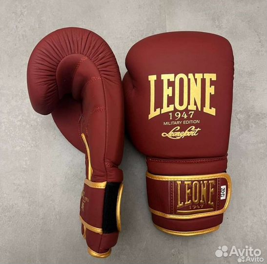 Боксерские перчатки кожаные Leon