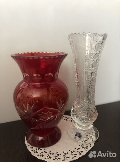Вазы хрустальные