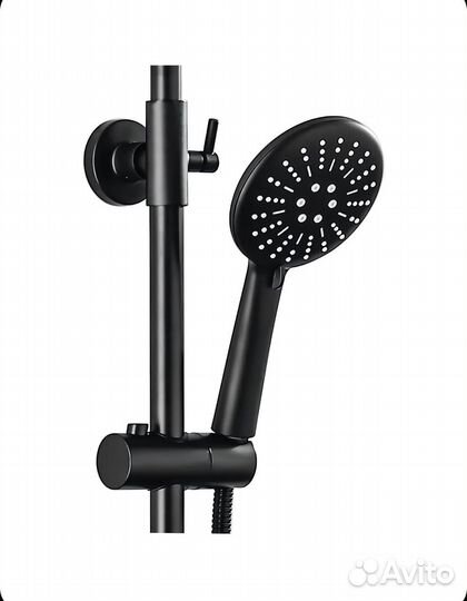 Душевая стойка черная