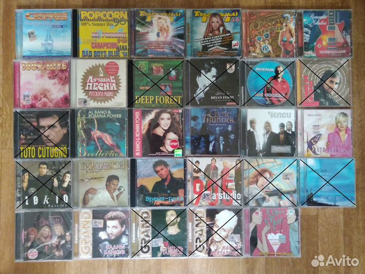 CD диски, аудиокассеты