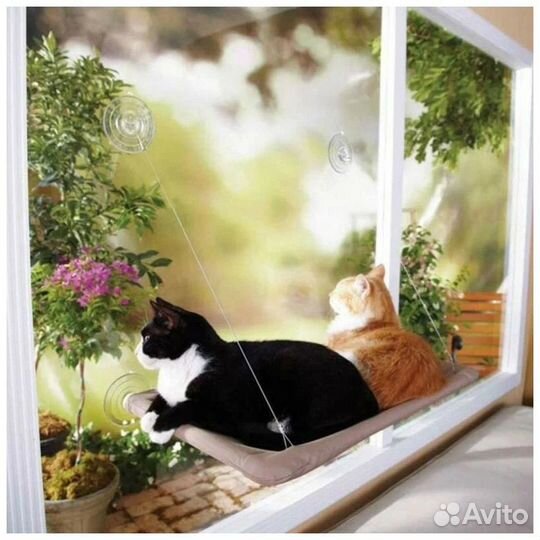 Лежанка гамак для кошек подвесная