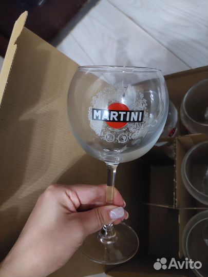 Бокалы под мартини