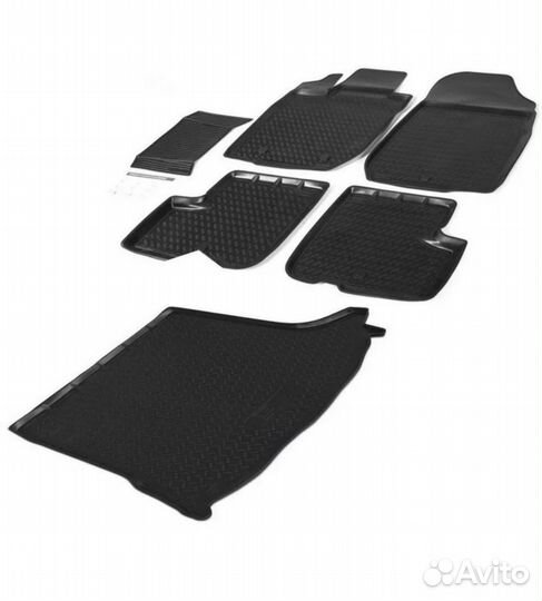 Комплект ковров в салон LADA largus ваз ларгус
