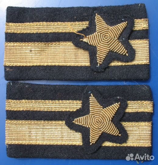 Шитые нарукавные знаки различия флота, 2шт