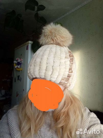 Шапка из стриженного бобра ручной работы