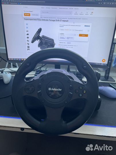 Игровой Руль Defender Forsage Drift GT