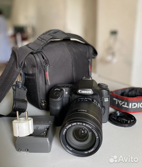 Фотоаппарат canon EOS-40D + объектив EFS 18-135мм