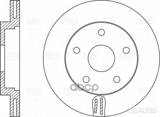 Диск торм. для а/м Nissan Maxima A33 (99) пере