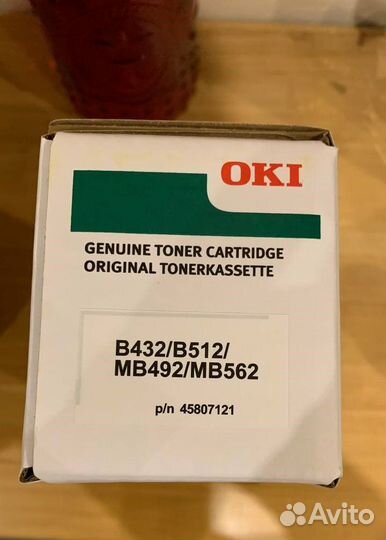 Новый Картридж OKI 45807121, 12000 стр, черный