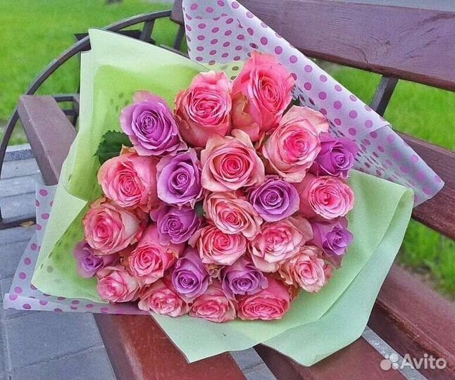 Цветы розы букет