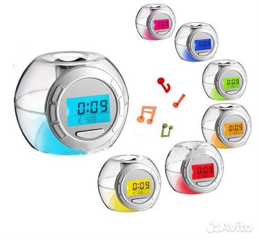 Светящийся будильник со звуками природы