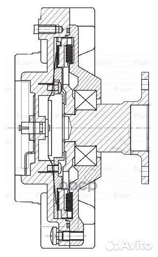 Муфта вязкост. без крыльч. для а м nissan