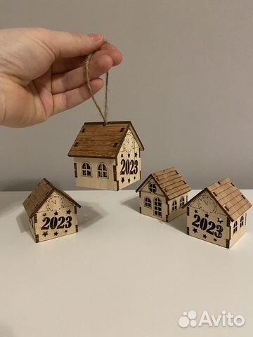 Игрушки на елку из дерева