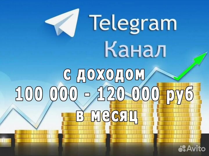 Продам прибыльный Телеграм канал с доходом 120 000