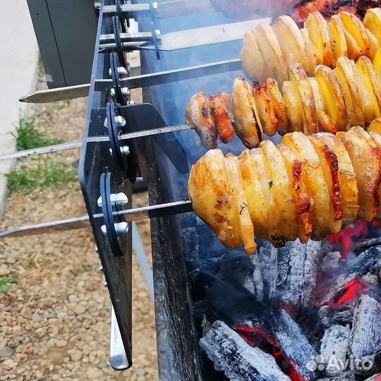 Электрический вертел на 10 шампуров