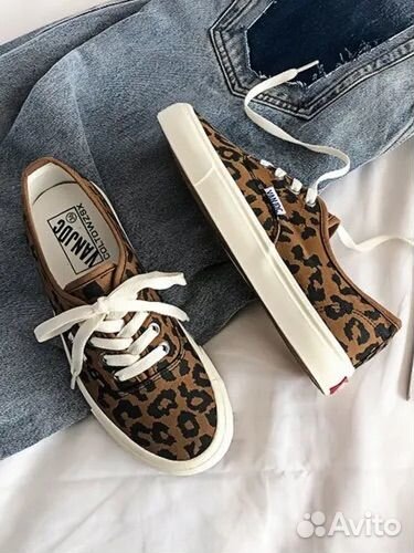 Кеды vans leopard