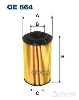 Фильтр масляный OE664 Filtron