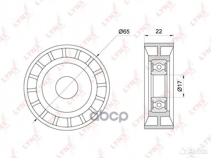 Ролик обводной приводного ремня mercedes W168/W