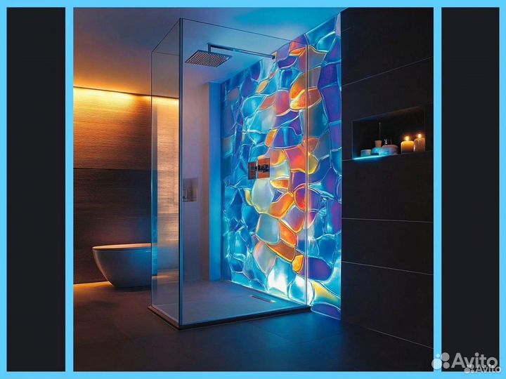 Душевые стеклянные ограждения гарантия 5 лет