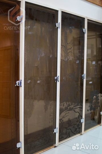 Дверь стеклянная бронза прозрачная 190х70 см