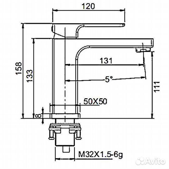 Смеситель для раковины Gappo G1018