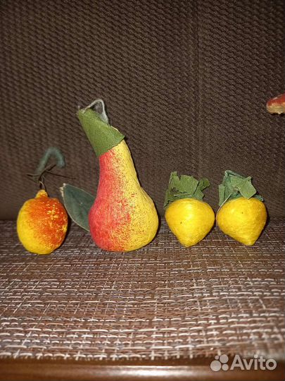 Елочные игрушки СССР ватные