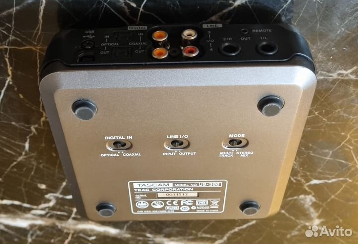 Звуковая карта USB Tascam US-366