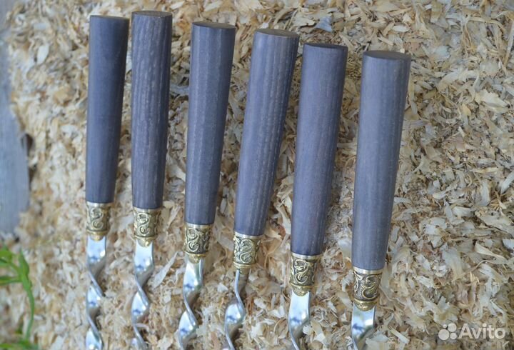 Шампура с деревянной ручкой 