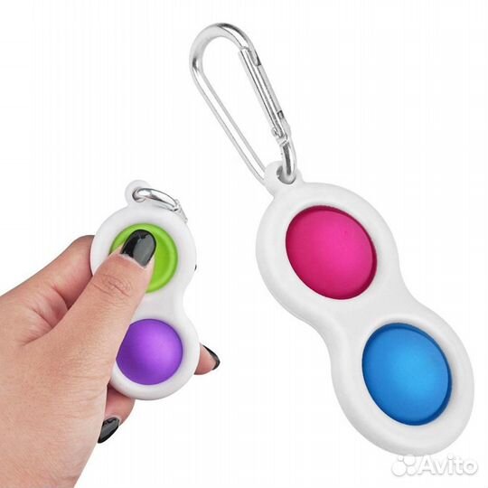 Спиннер Антистресс Simple Dimple 2 пупырки POP IT