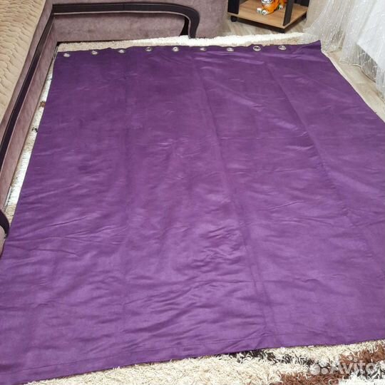 Комплект из 2 штор под бархат