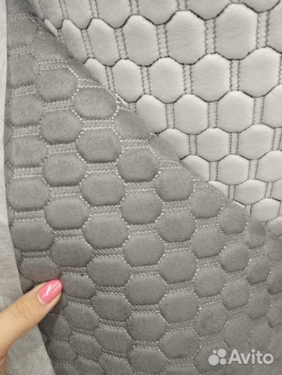 Алькантара стёганая на поролоне