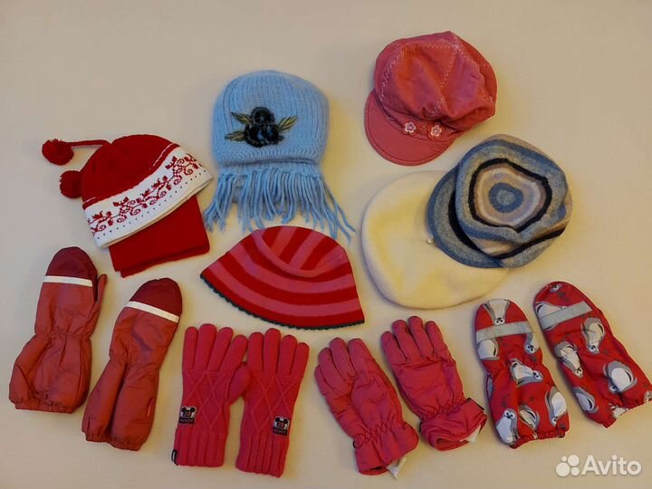 Шапки, шарфы и перчатки для мальчиков и девочек