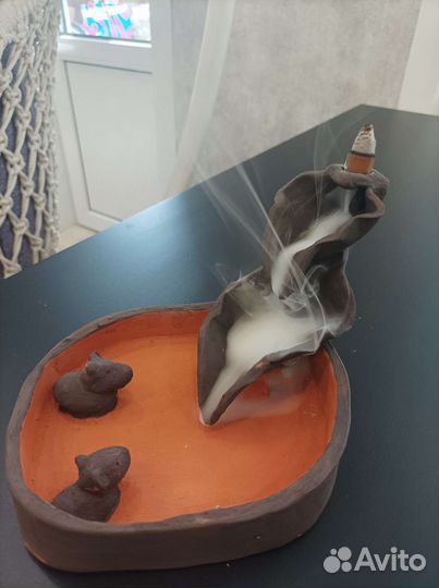 Керамический фонтан для дыма