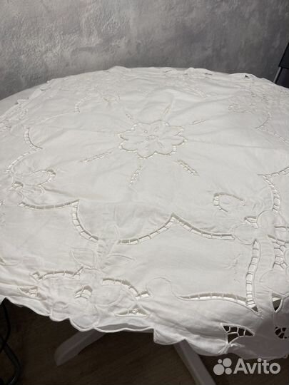 Скатерть Ришелье винтаж